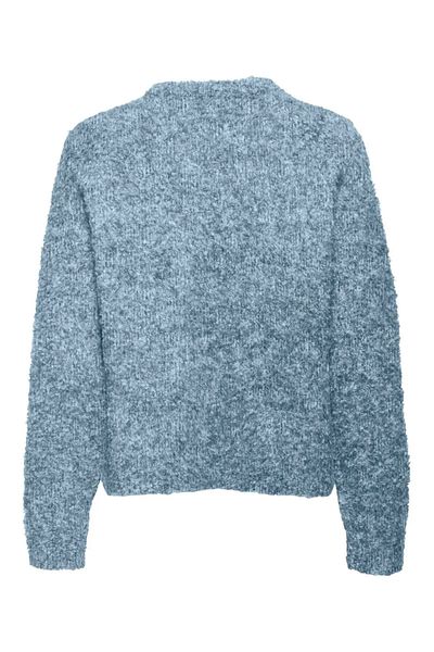 ONLY Pulover de lână tricotat cu mâneci lungi cu model albastru - decolteu O, Onlcırola 15331235
