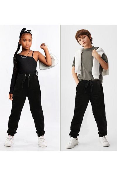 By Piera Pantaloni de sport Jogger cu trei fire pentru fete și băieți 6482