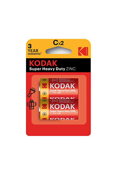Kodak Blisterli Çinko Karbon Orta Pil 2'Li Paket