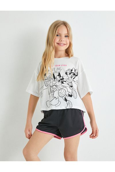 Koton Mini pantaloni scurți - talie elastică, buzunare și țevi