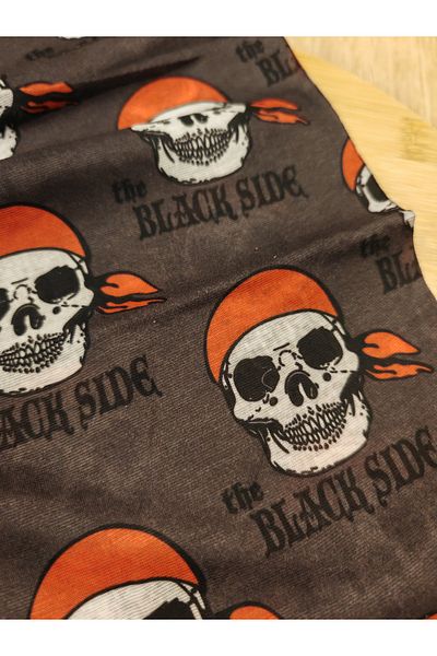 Sou atölye Summer Buff, Buff, Scarf and Red Hood Skull with Neck, for Motor Riding