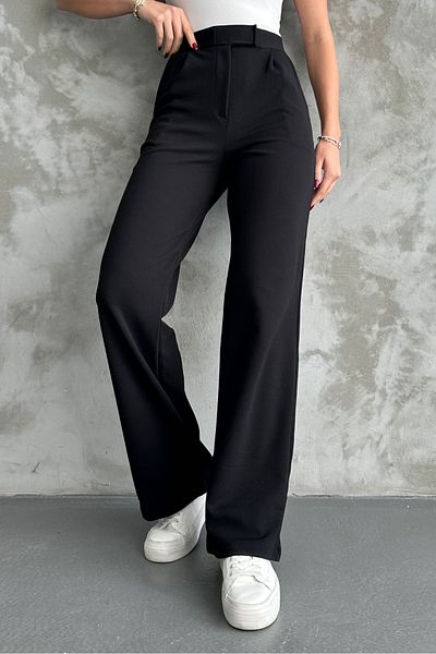 macharel jeans Black Palazzo Pants - Lycra and Velcro Closure