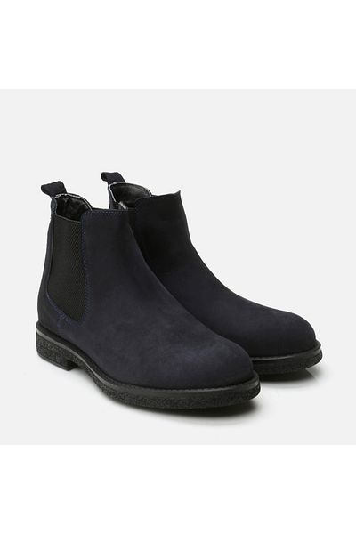 Hotiç Ανδρικές casual μπότες από γνήσιο δέρμα Navy Blue