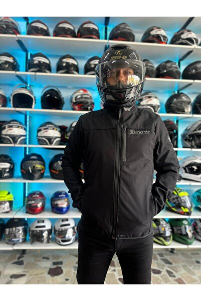 BERİK Berik Force Rüzgar Geçirmez Suya Dayanıklı Softshell Mont Siyah