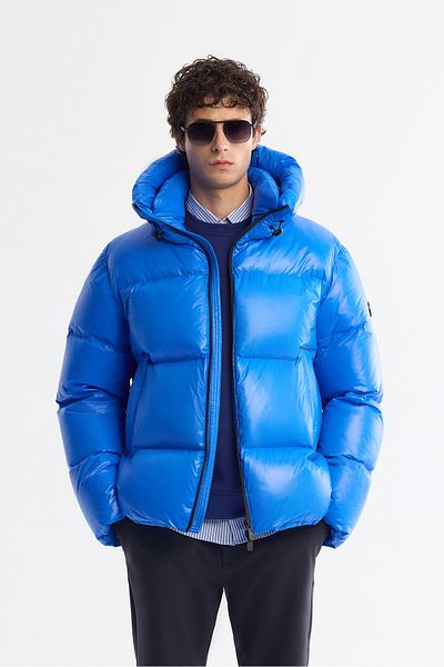 Avva Ανδρικό παλτό Saks Puffer - Αδιάβροχο με κουκούλα, αντιανεμικό, αδιάβροχο -20 μοίρες A42y6182