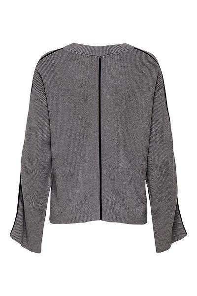 JDY Jdypretty Contrast O-Neck Pullover Sweatshirt - Knt 15341239   December Sky