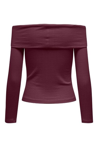 JDY Jdyfransiska Off-Shoulder Top - L/S Cut Jrs Exp 15344029   Figure