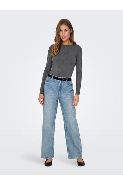 JDY Jdymila O-Neck Gray Top - Jrs Noos 15272092