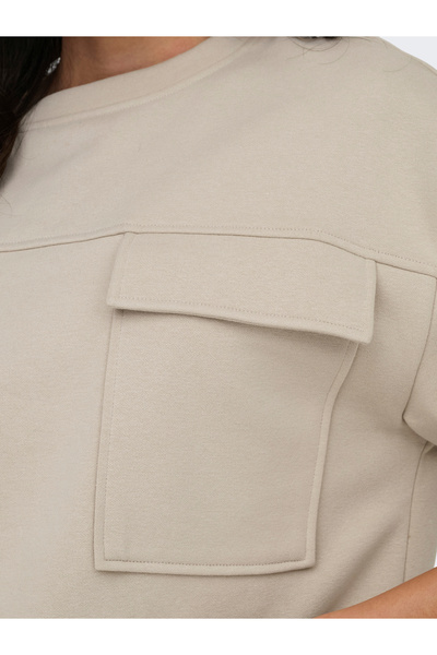 JDY Jdybambi L/S Pocket Sweat Jrs 15332290 Chateau Gray