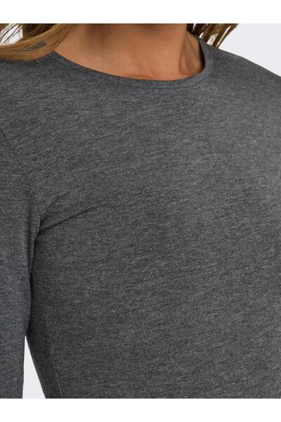 JDY Jdymila O-Neck Gray Top - Jrs Noos 15272092