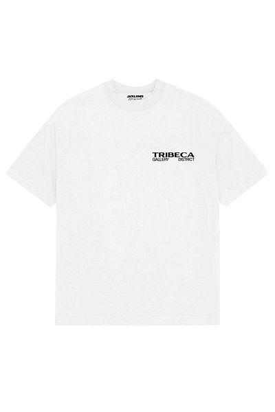 Jack & Jones Jorastoria Garden Tee Ss Crew Neck - Bright White 12275121
