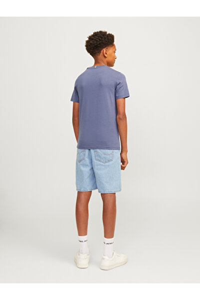 Jack & Jones Jorfrederiksberg Box Tee Ss C.N Sn Jnr 12263108 Mineral Gray