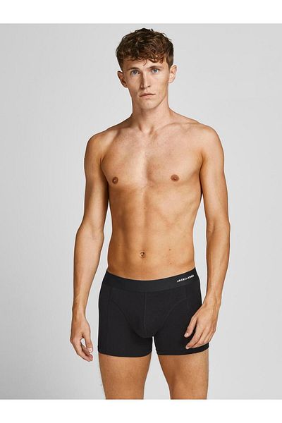 Jack & Jones بوكسر رجالي أسود 3 قطع ( 12198852 -ب)