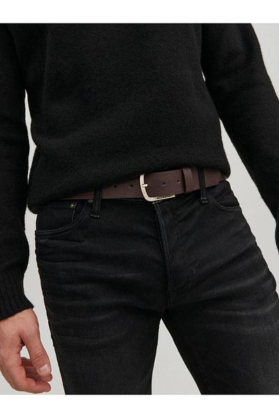 Jack & Jones Ανδρική καφέ ζώνη