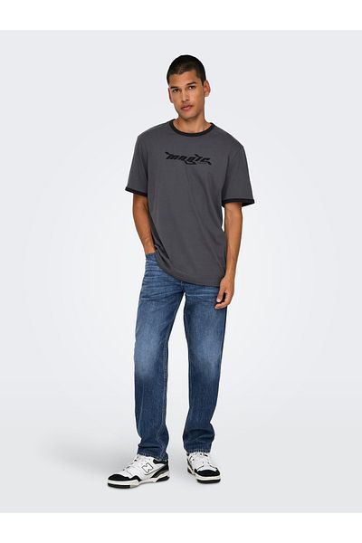 Only & Sons Onsedge Straight Db 3976 Pin Dnm Ext 22033976   Medium Blue Denim