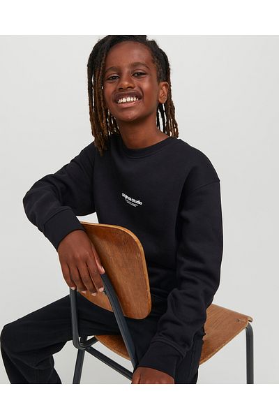 Jack & Jones Vesterbro - Kids Crew Neck Logo Printed Sweatshirt
