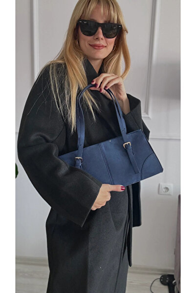 mèche atelier since 2024 Синя сукня з замші для жінок