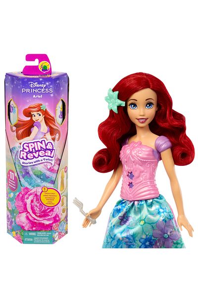 DİSNEY PRİNCESS Disney Princess Fashion Doll Spin & Reveal Ariel - Wave 1 - HTV88