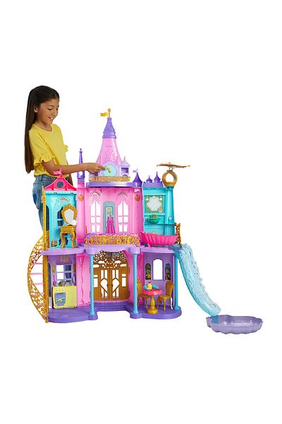 DİSNEY PRİNCESS Disney Princess Fashion Doll Princess Dream Castle HLW29