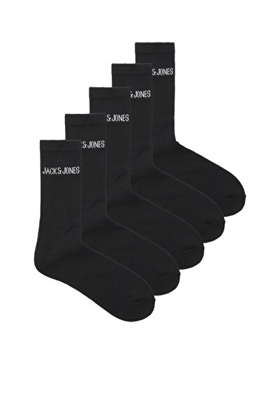 Jack & Jones جوارب تنس جاكريجن 5 عبوات - JNR NOOS 12266889   أسود
