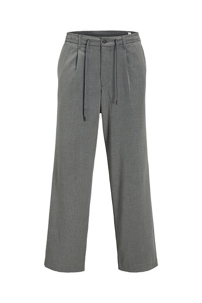 Jack & Jones Jpstbill Jjcapra Gray Pleated Jogger - Ln Styd 12268332