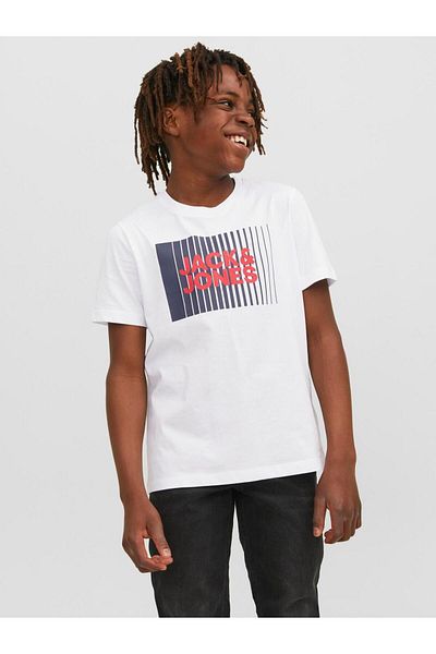 Jack & Jones Junior تي شيرت بشعار الأولاد