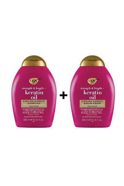 OGX Keratin Oil Sulfate-Free Shampoo and Care Cream