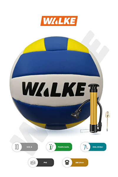 Walke Premium Dikişli Voleybol Topu Pompa Hediyeli