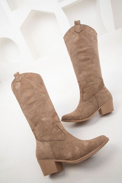SOHO Damenstiefel aus Nerz-Wildleder – Modell 19920