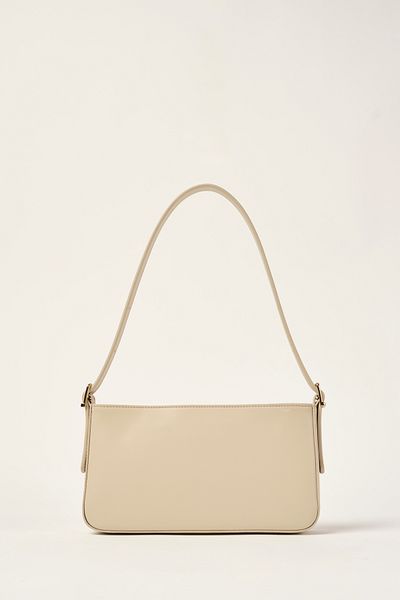 Ted Baker Geantă de umăr din piele simplă bej 240408