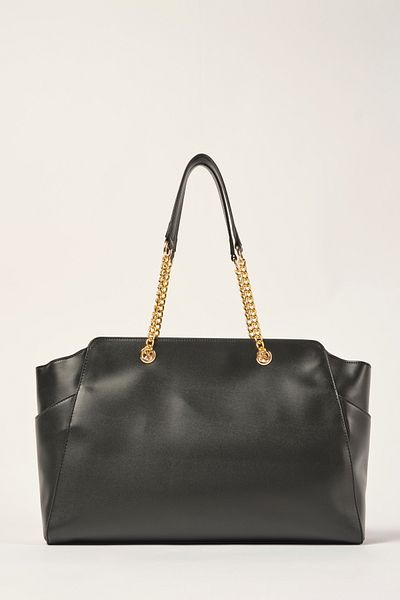 Ted Baker Detailní taška přes rameno Black Plain Skin Chain 9046