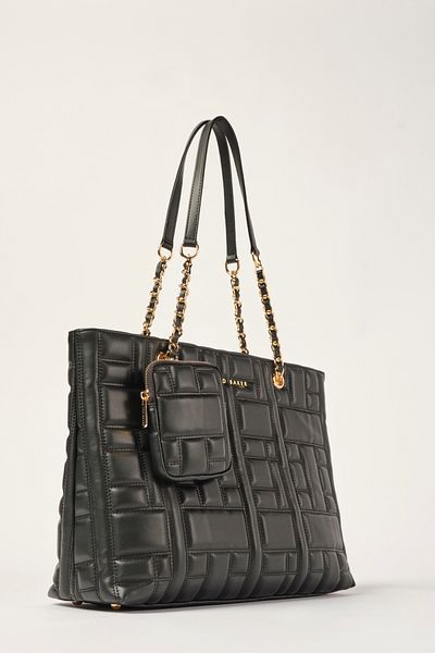 Ted Baker Detailní nákupní taška Black Tb Quilted Chain Strap 1353