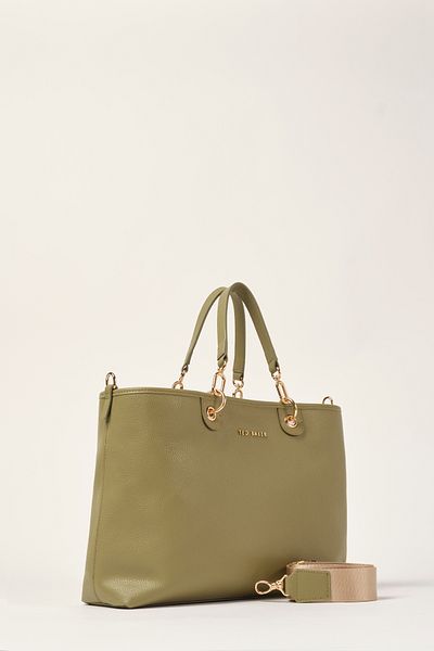 Ted Baker Világoszöld úszóbőr TB pántos részletes kézitáska 9042