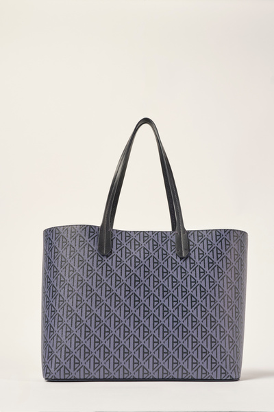 Ted Baker Mor Oblique Monogram Alışveriş Çantası 240415-3