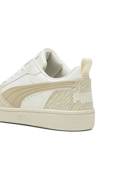 Puma Rebound v6 Low Animal Fever Warm Unisex 39747601 - Beyaz
