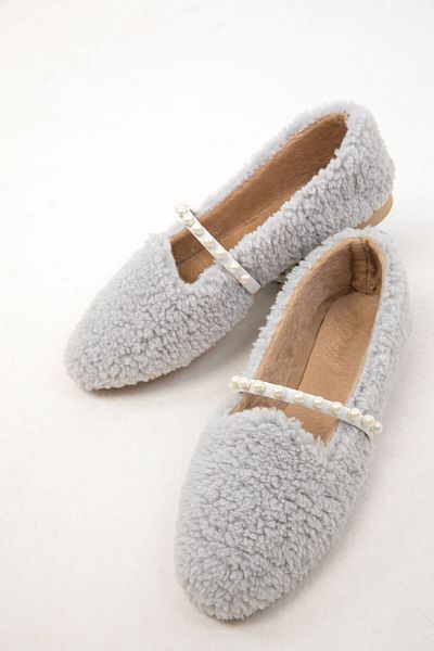 SOHO Graue Ballerinas für Damen, Modell 19904