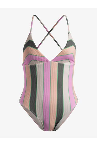 Roxy One Piece ERJX103639-GNY3 AGAVE GREEN VERY VISTA STRIPE