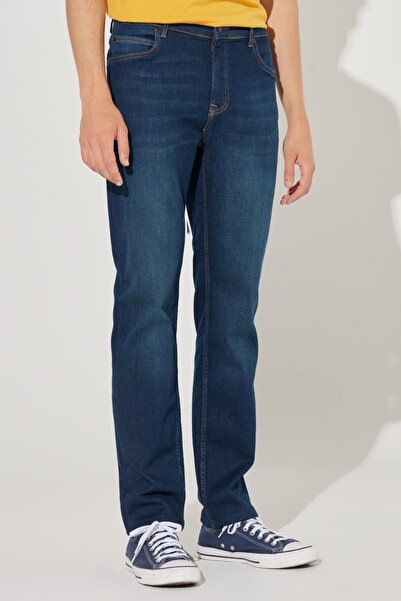 Lee Rider Slim Fit Dar Kesim Normal Bel Esnek Jean Kot Pantolon