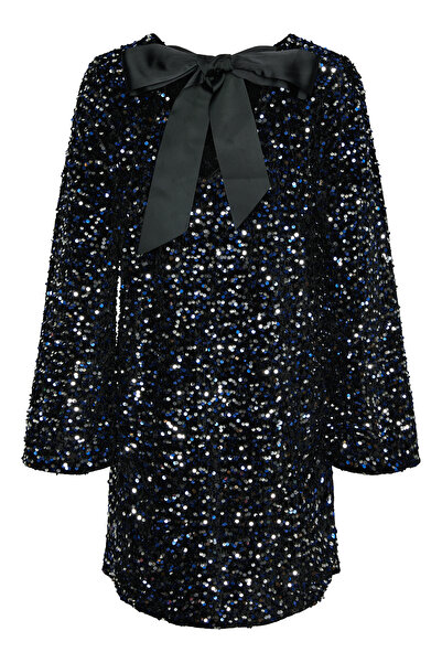 PIECES Φόρεμα με φιόγκο PCKAM LS - JRS BC Deep Back