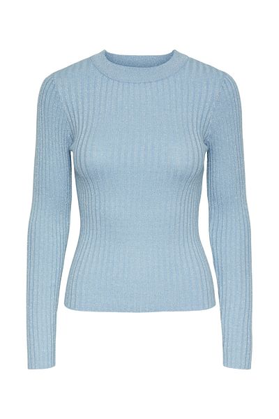 PIECES PCCRISTA LS Lurex O-Neck Knit Sweater MM