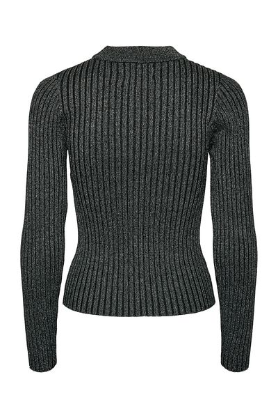 PIECES PCCRISTA LS Lurex O-Neck Knit Sweater MM