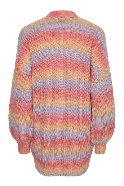 PIECES PCSILLO LS Regenbogen-Cardigan – Strick-MM