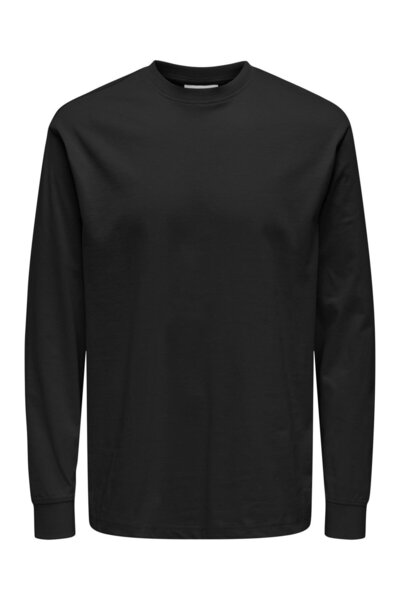 Only & Sons Onsfred Life Ls Tee - Noos 22029674   Black