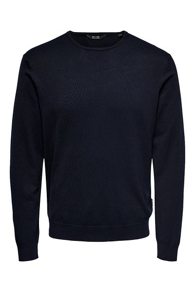 Only & Sons Onswyler Life Reg 14 Ls Crew Knit Noos 22020088 Dunkelmarine