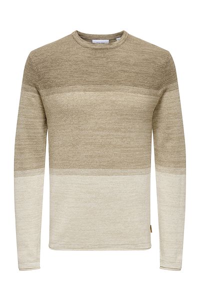 Only & Sons Onsfelix Reg 12 Crew Knit Noos 22029042 Silver Lining