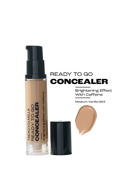 Trendyolmilla Beauty Glänzender und feuchtigkeitsspendender Concealer Medium Vanilla-304 ohne Füllung an Linien TKZAW25KT00001