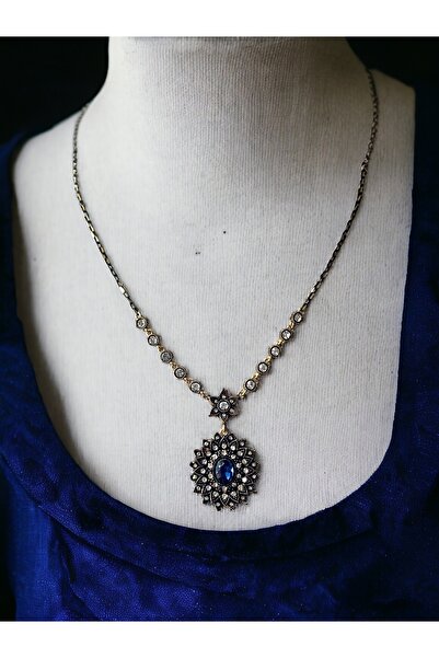 FAYRA ACCESSORIES Safir Taşlı Gerdanlık Kolye