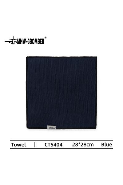 MHW-3BOMBER 1pcs Blue 28x28cm Square Towel Coffee Bar Water Absorption Towe Kitchen Cleaning Cloths