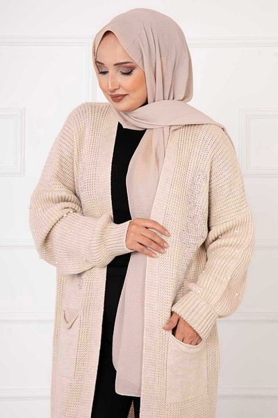 EBRUTESETTÜR Thessaloniki Knit Pearl Detailed Cardigan