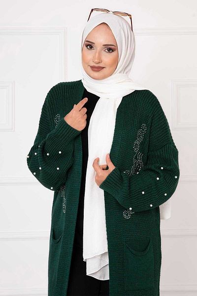 EBRUTESETTÜR Thessaloniki Knit Pearl Detailed Cardigan